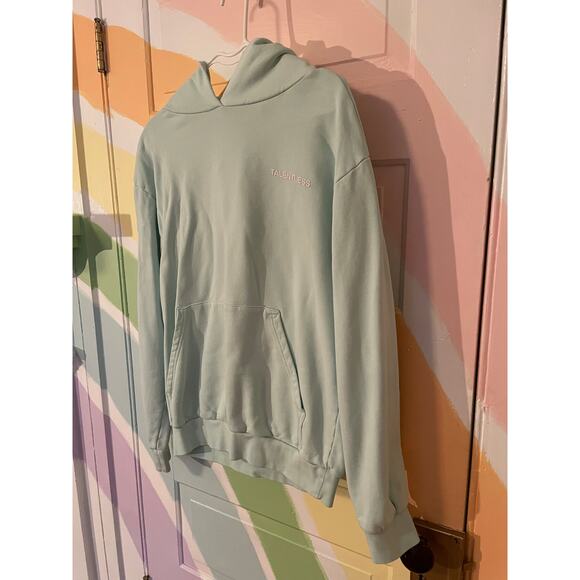 Talentless Mint Green Hoodie Small Unisex Pullover Minimalist Streetwear - Picture 5 of 9